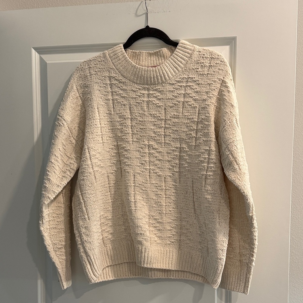 NWT Weatherproof Vintage Cozy Cream Sweater sz xl